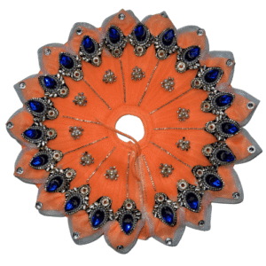 Orange Royal Laddu Gopal Ji Poshak with Pagdi