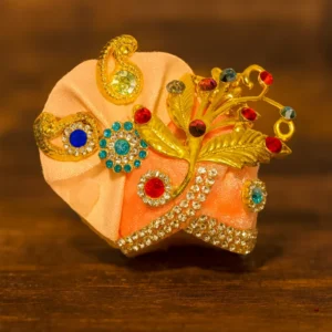 Laddu Gopal Ji Pagdi Peach