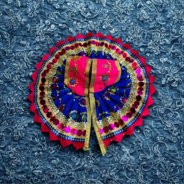 Multicolor Poshak Blue