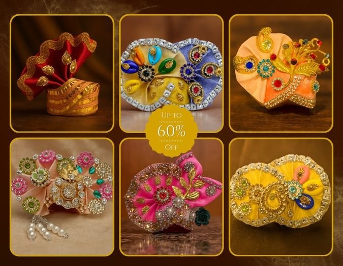 Brown and Gold Minimalist Elegant Navratri Festival Fashion Sale Flyer (8.5 x 8.5 in) (4.5 x 3.5 in)