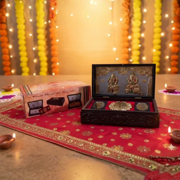 Gold-Plated Lakshmi Ganesha