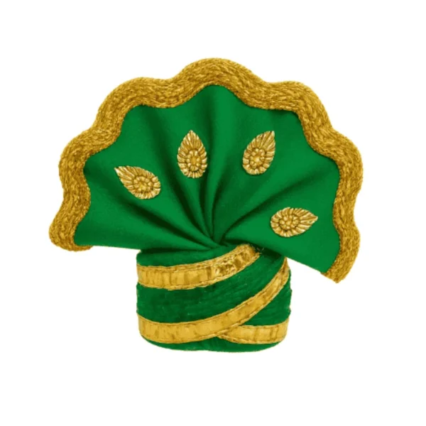 Laddu Gopal Ji Green Pagdi