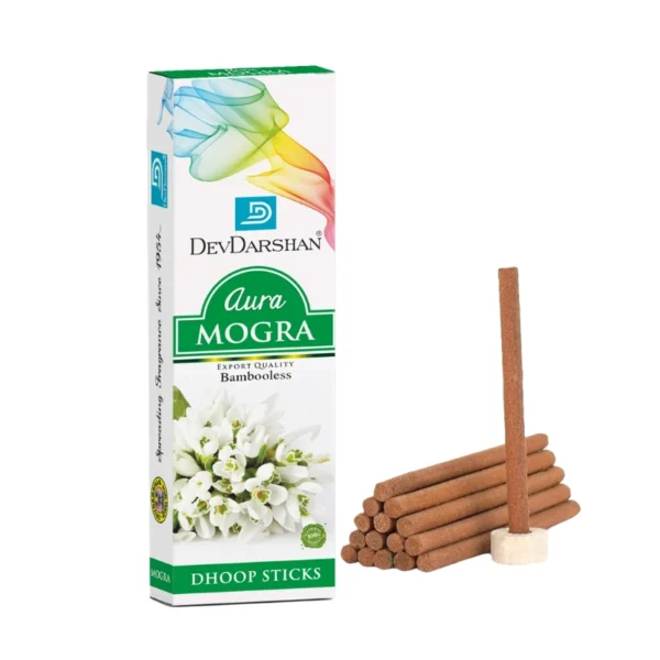 Aura Mogra Dry Dhoop Sticks (10 Sticks)