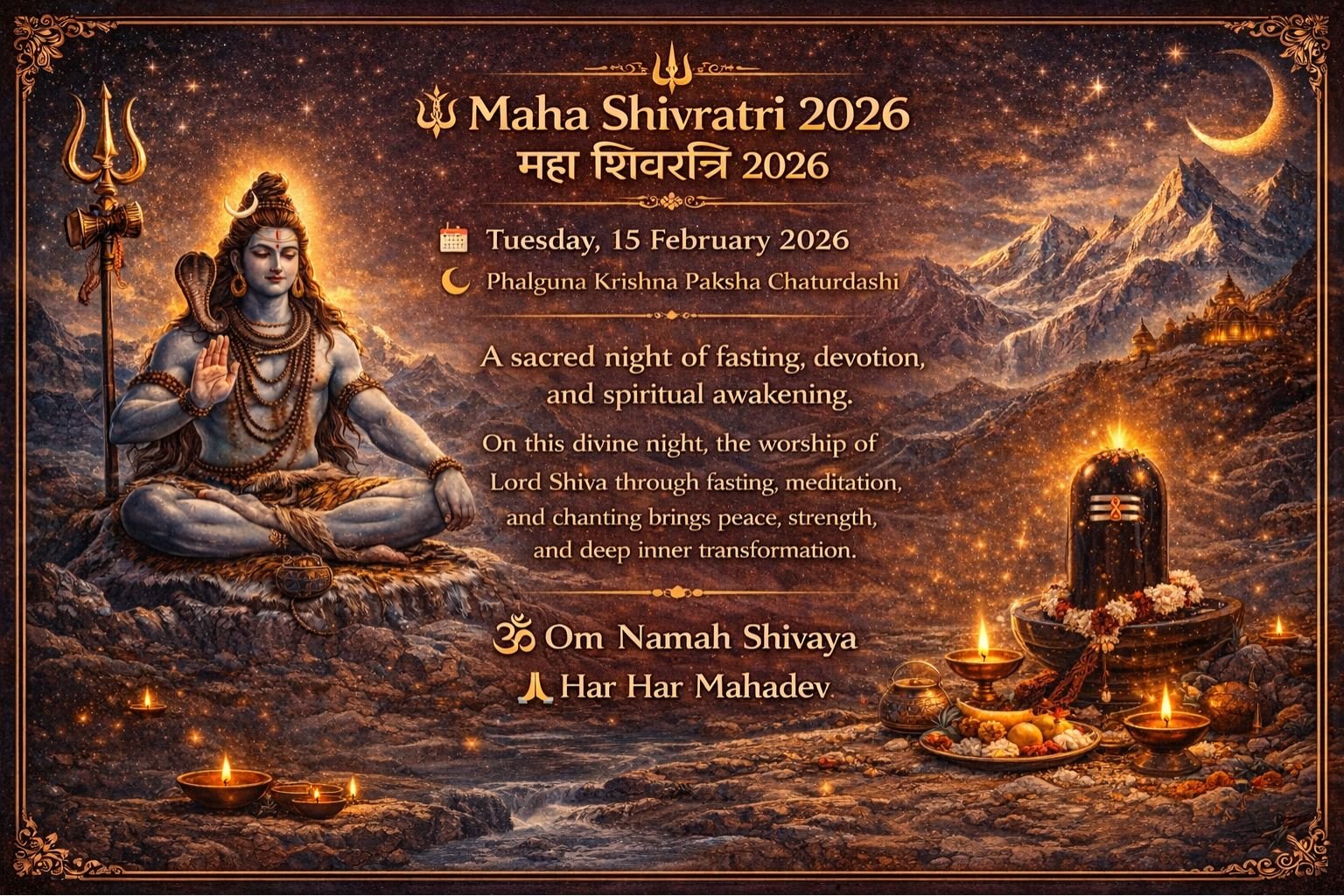 Maha Shivaratri 2026 – महाशिवरात्रि 2026