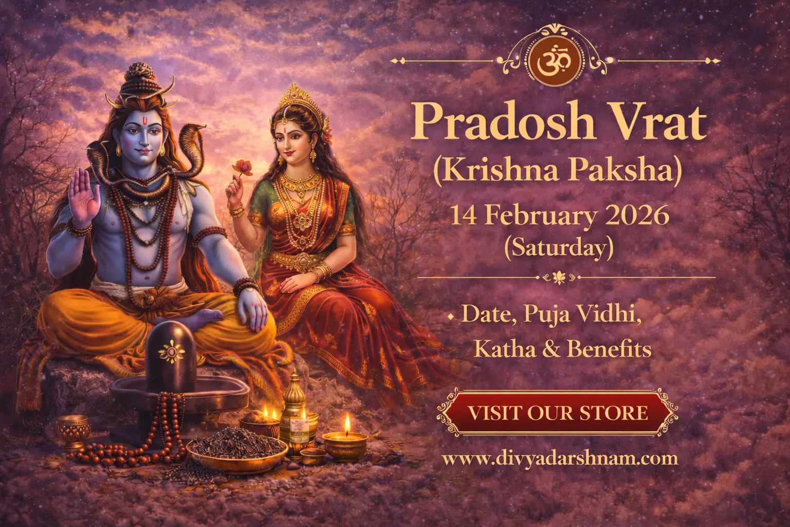 Pradosh Vrat (Krishna) 2026: Saturday Puja & Benefits